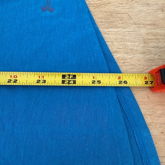 Under Armour Heatgear Womens Long Sleeve Top Blue Open Back Loose Fit XL - Picture 7 of 10